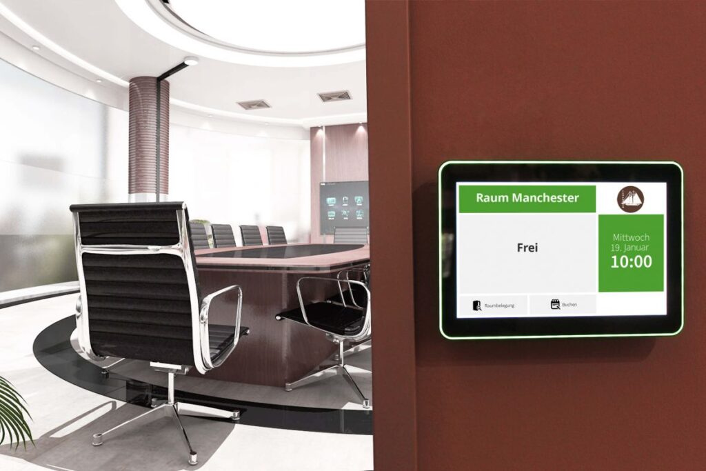 Digitales Türschild